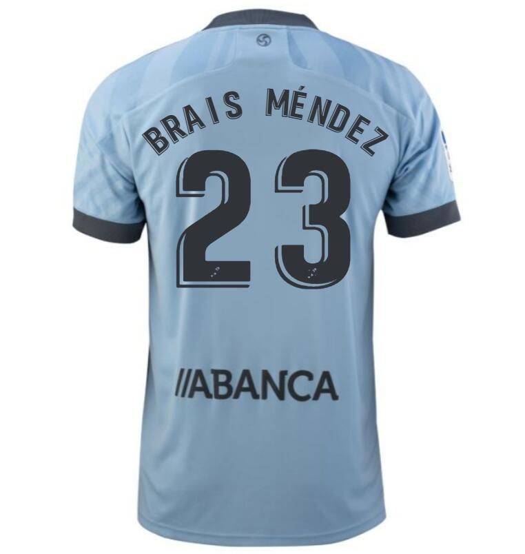 2021/22 Celta de Vigo Home Kit Soccer Jersey with Brais Méndez 23 printing